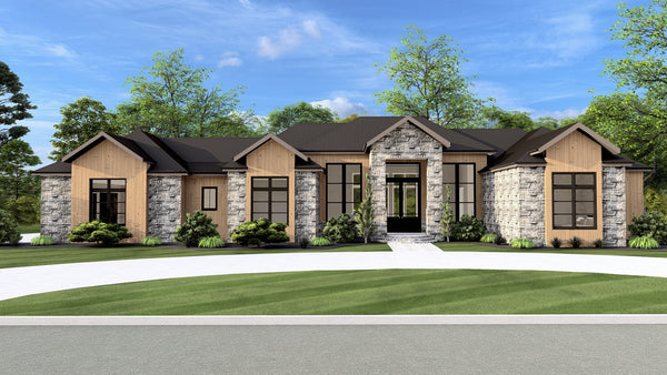 The Oak Meadows Plan  | 4200 SF  | 4 Beds  | 4.5 Baths | Garage