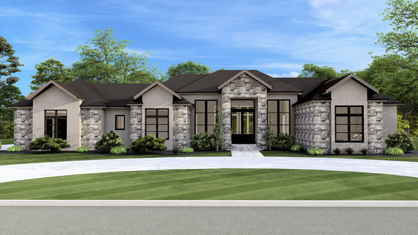 The Oak Meadows Plan  | 4200 SF  | 4 Beds  | 4.5 Baths | Garage