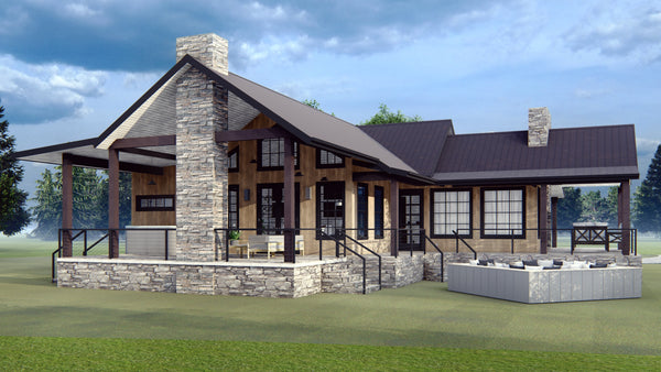 The Pine Hollow Plan  | 1204 SF  | 1 Beds  | 1 Baths