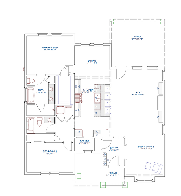 The Aria Plan  | 1526 SF  | 3 Beds  | 2 Baths