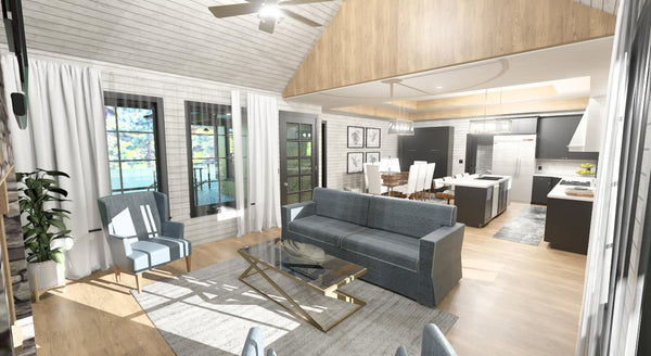 The Pine Hollow Plan  | 1204 SF  | 1 Beds  | 1 Baths