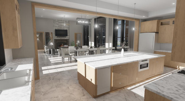 The Oak Meadows Plan  | 4200 SF  | 4 Beds  | 4.5 Baths | Garage