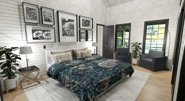 The Pine Hollow Plan  | 1204 SF  | 1 Beds  | 1 Baths