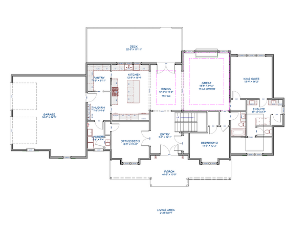 The Maple Glen Plan  | 2706 SF  | 5 Beds  | 3 Baths