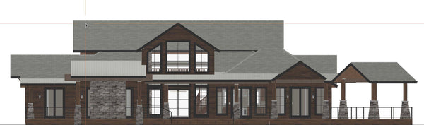 The Birchwood Retreat Plan  | 3837 SF  | 5 Beds  | 5 Baths