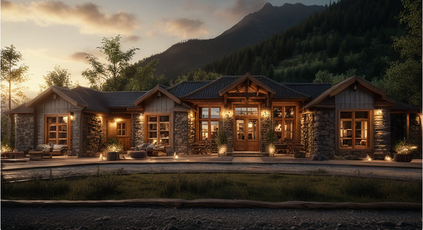 The Oak Meadows Plan  | 4200 SF  | 4 Beds  | 4.5 Baths | Garage