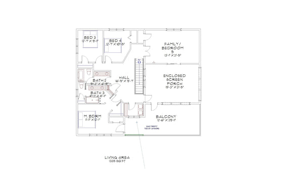 The Willow Creek Plan  | 2375 SF  | 5 Beds  | 3 Baths | Garage